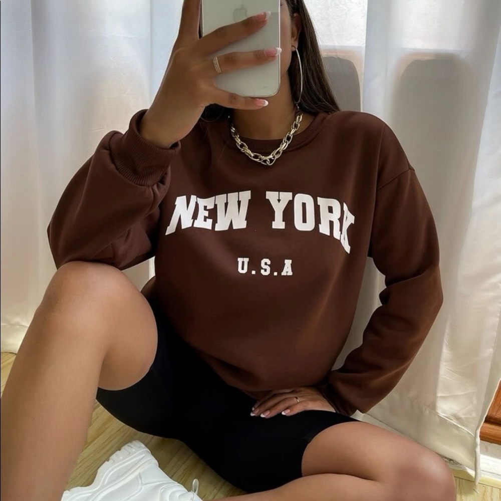 Oversized Drop Shoulder Sweatshirt